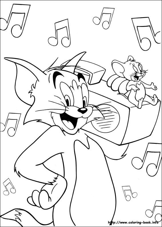 Tom and Jerry coloring picture